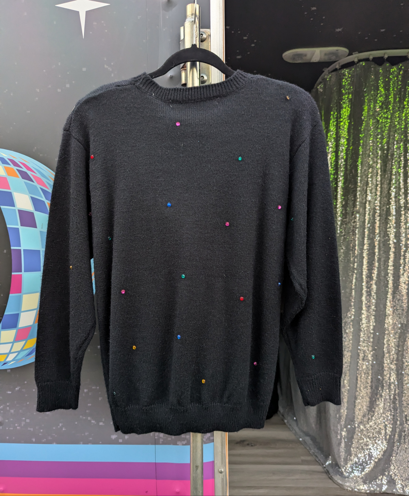 1980's Vintage Chaus Petites Bedazzled Sweater