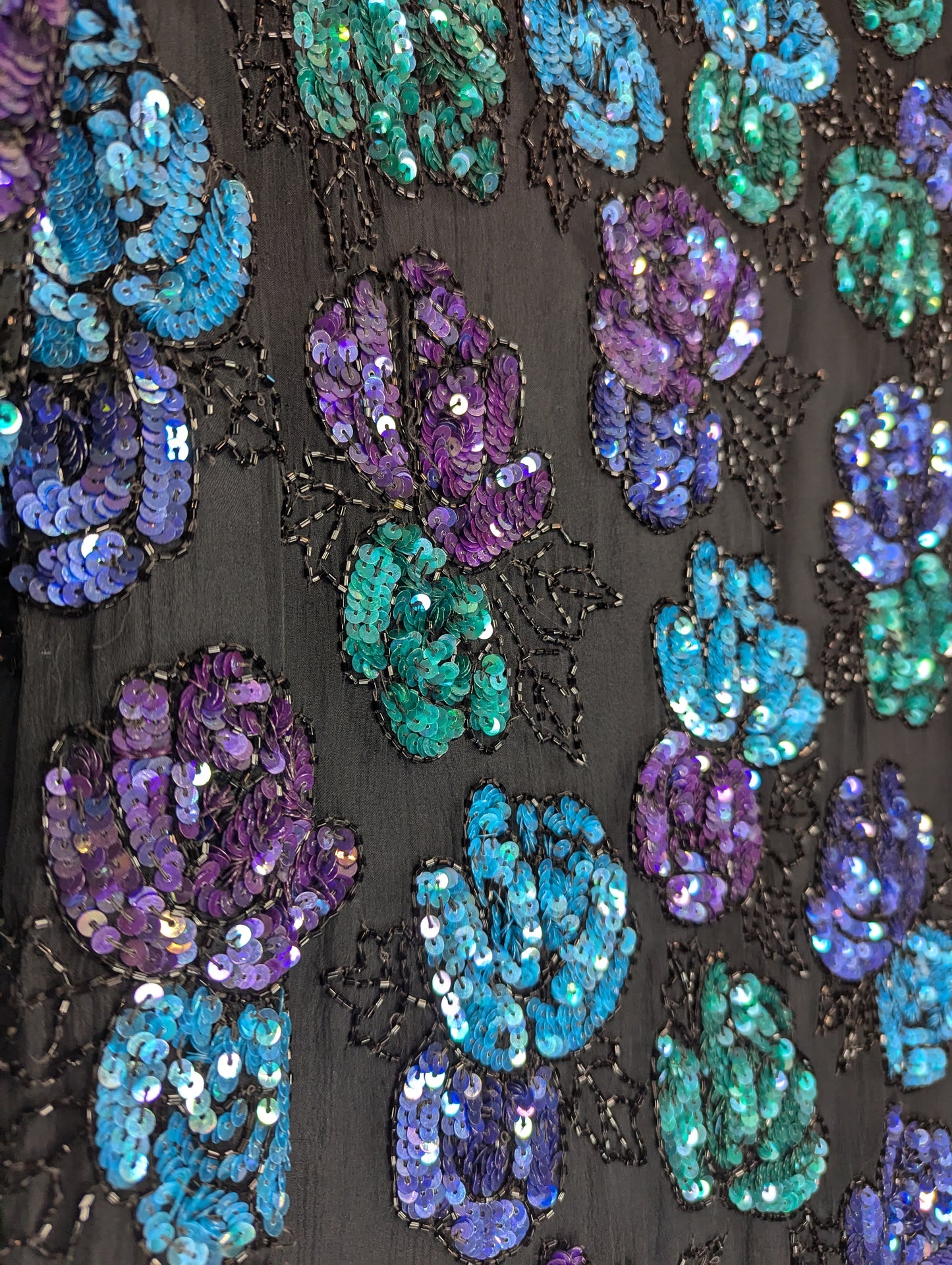 Royal Feelings 80's Vintage Sequin Blouse