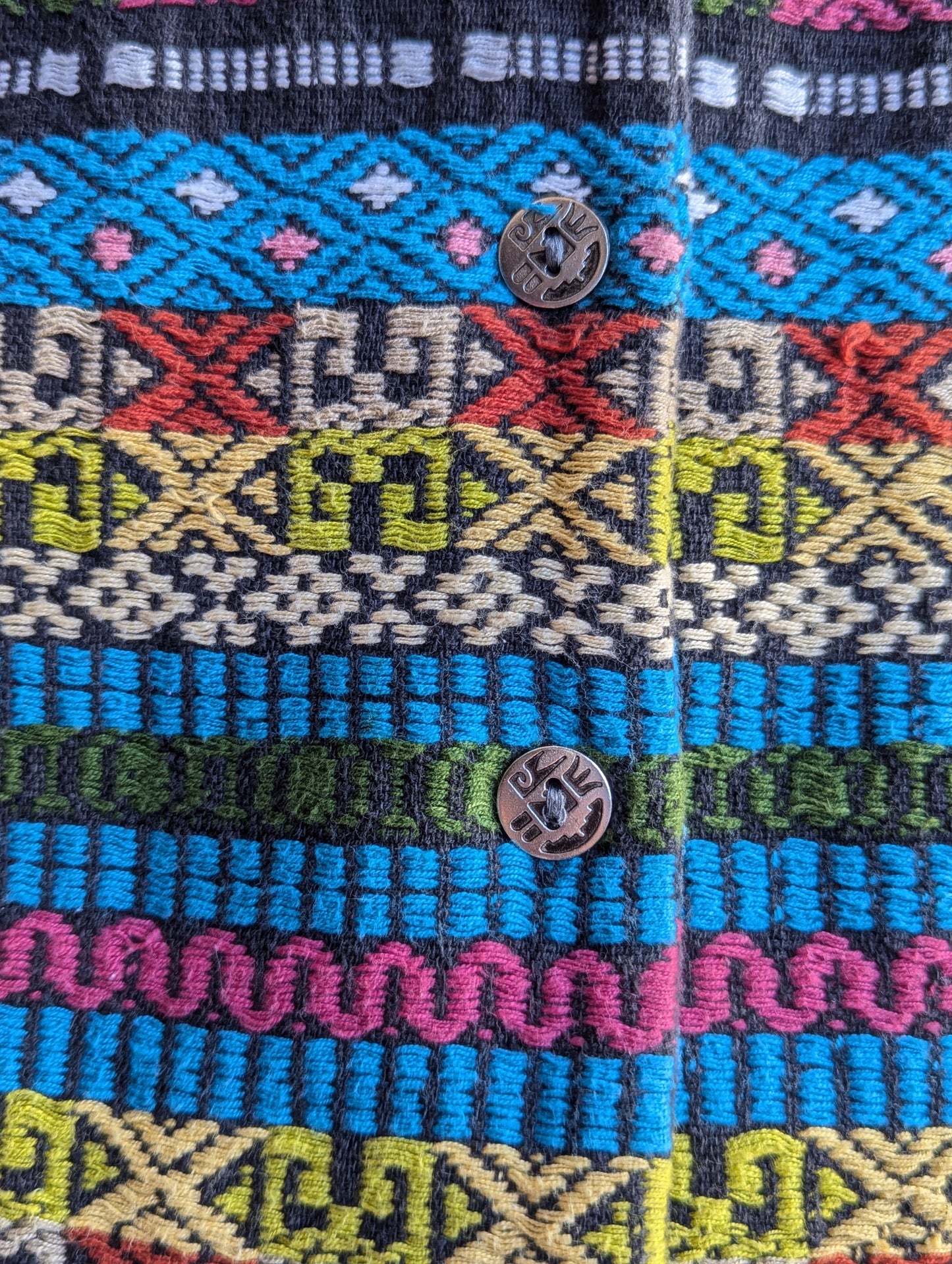 Chico's Vintage Vest Colorful Embroidery