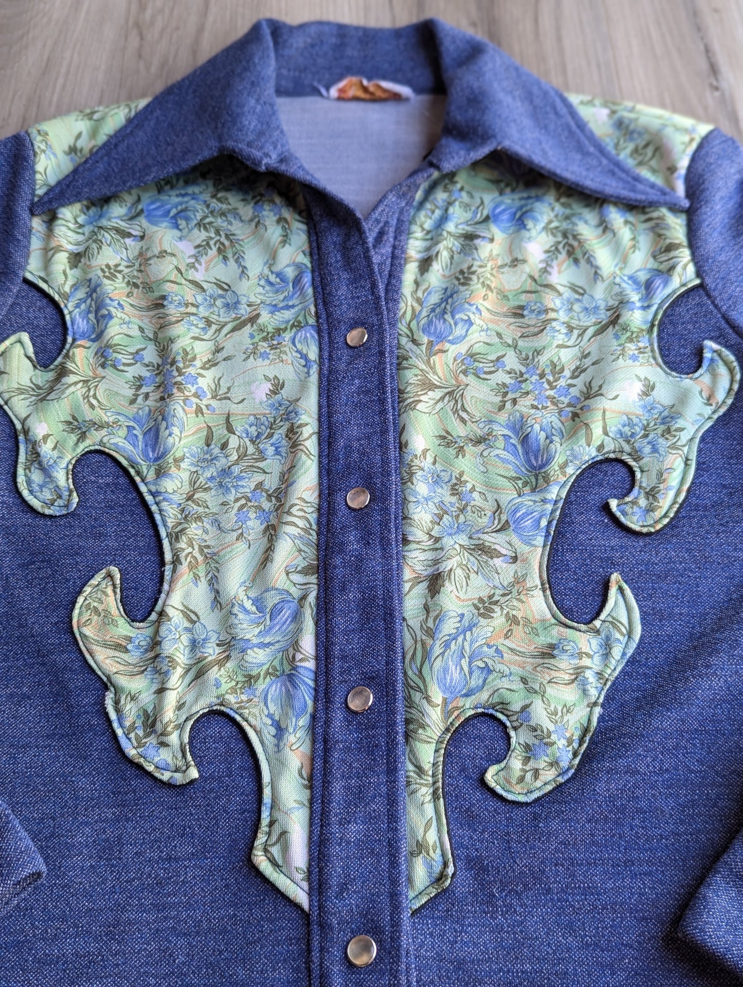 NaGale Vintage Western Shirt Pearl Snap