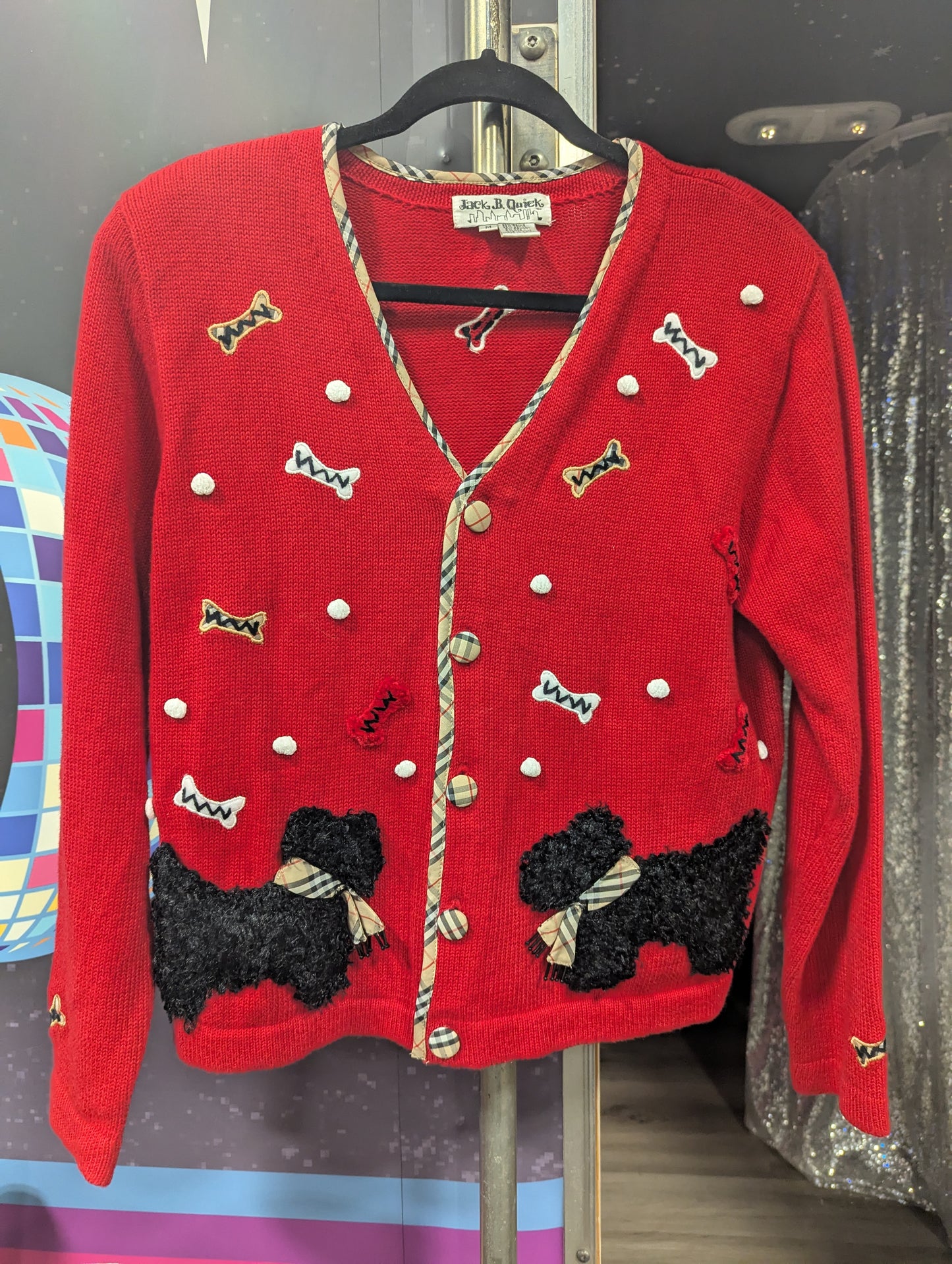 Jack B. Quick 90's Vintage Scottie Dogs Cardigan