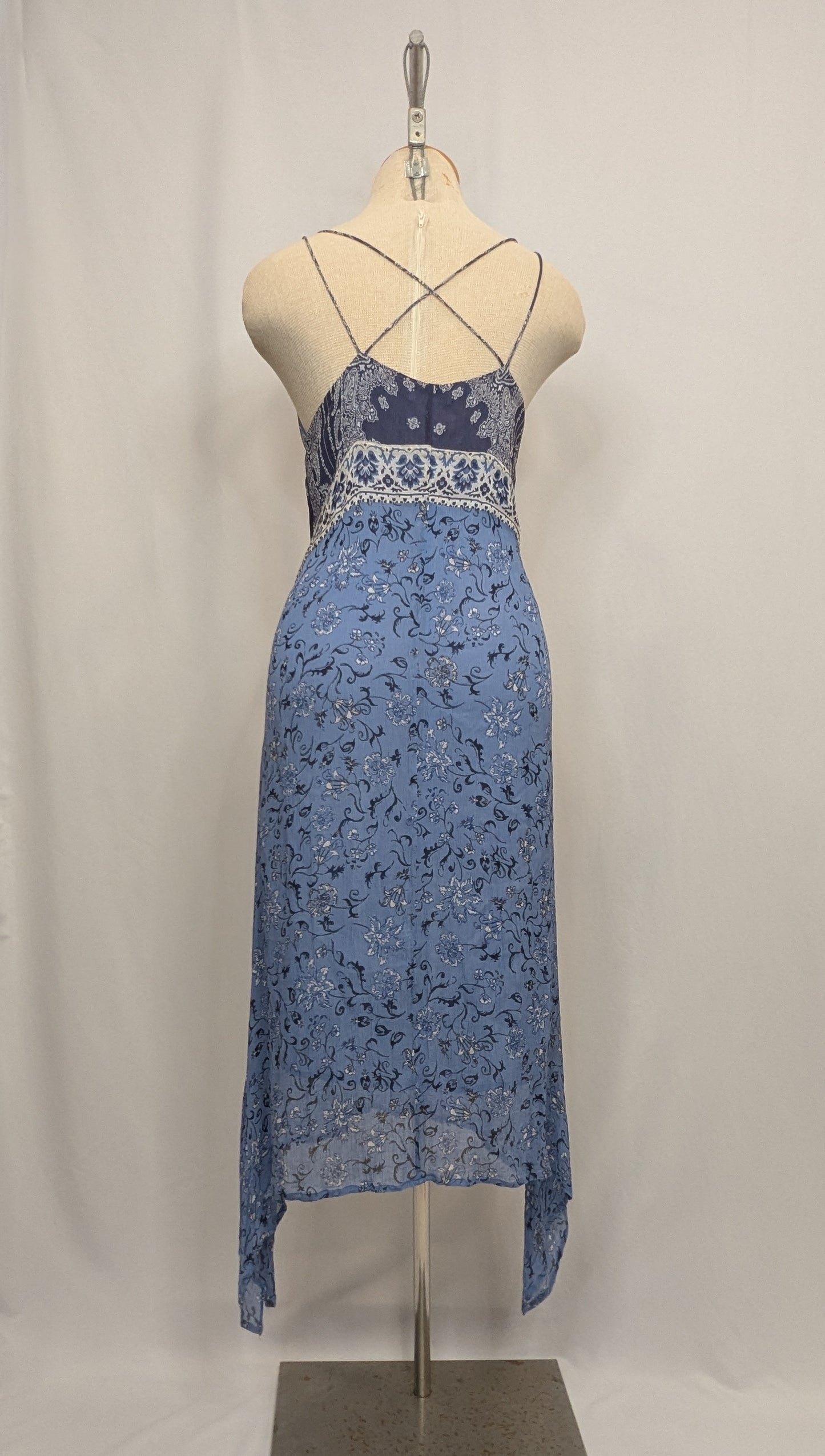 Y2K Lucky Brand Bandana Print Dress