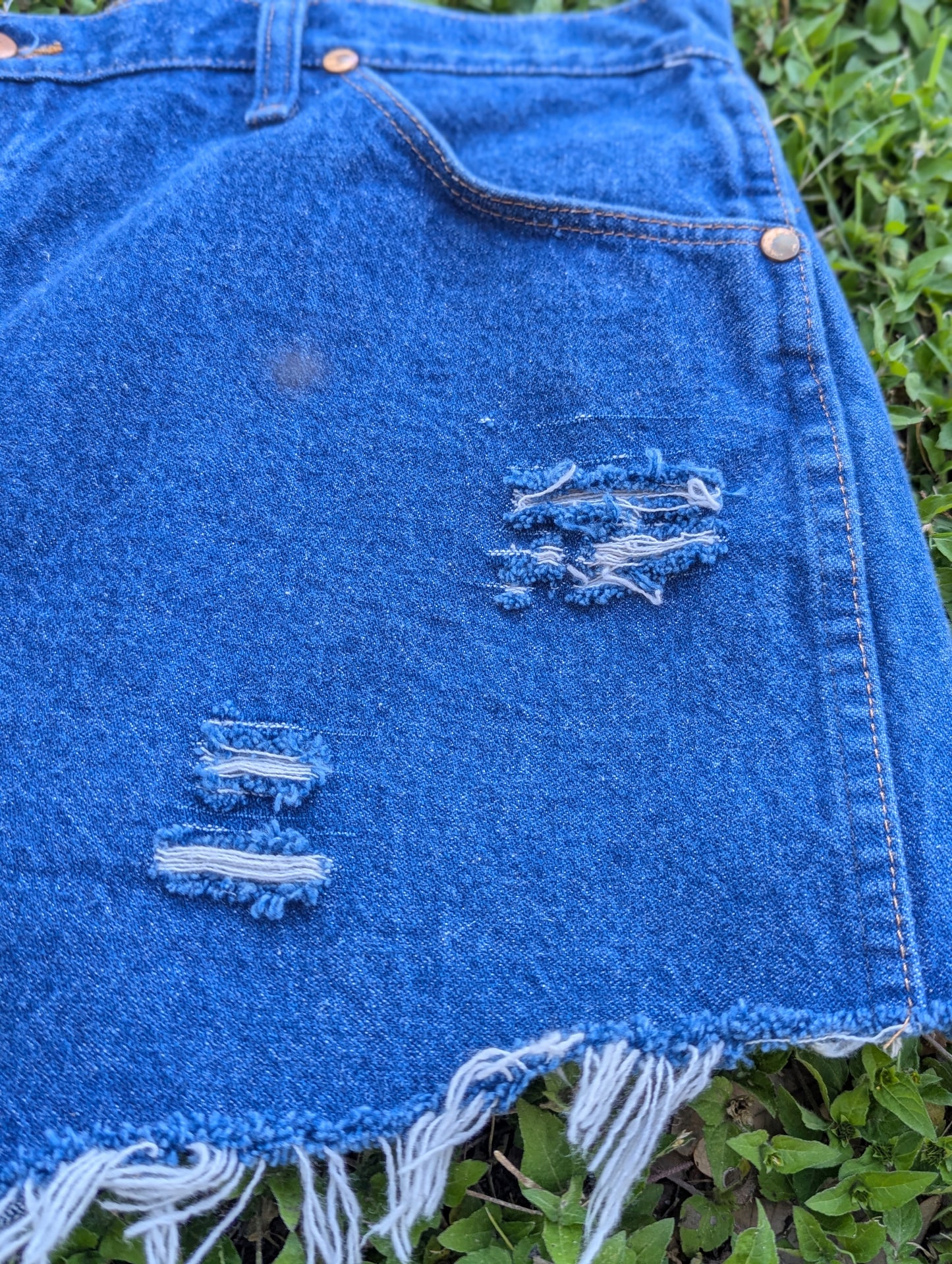 Wrangler High Waist Denim Cutoff Shorts
