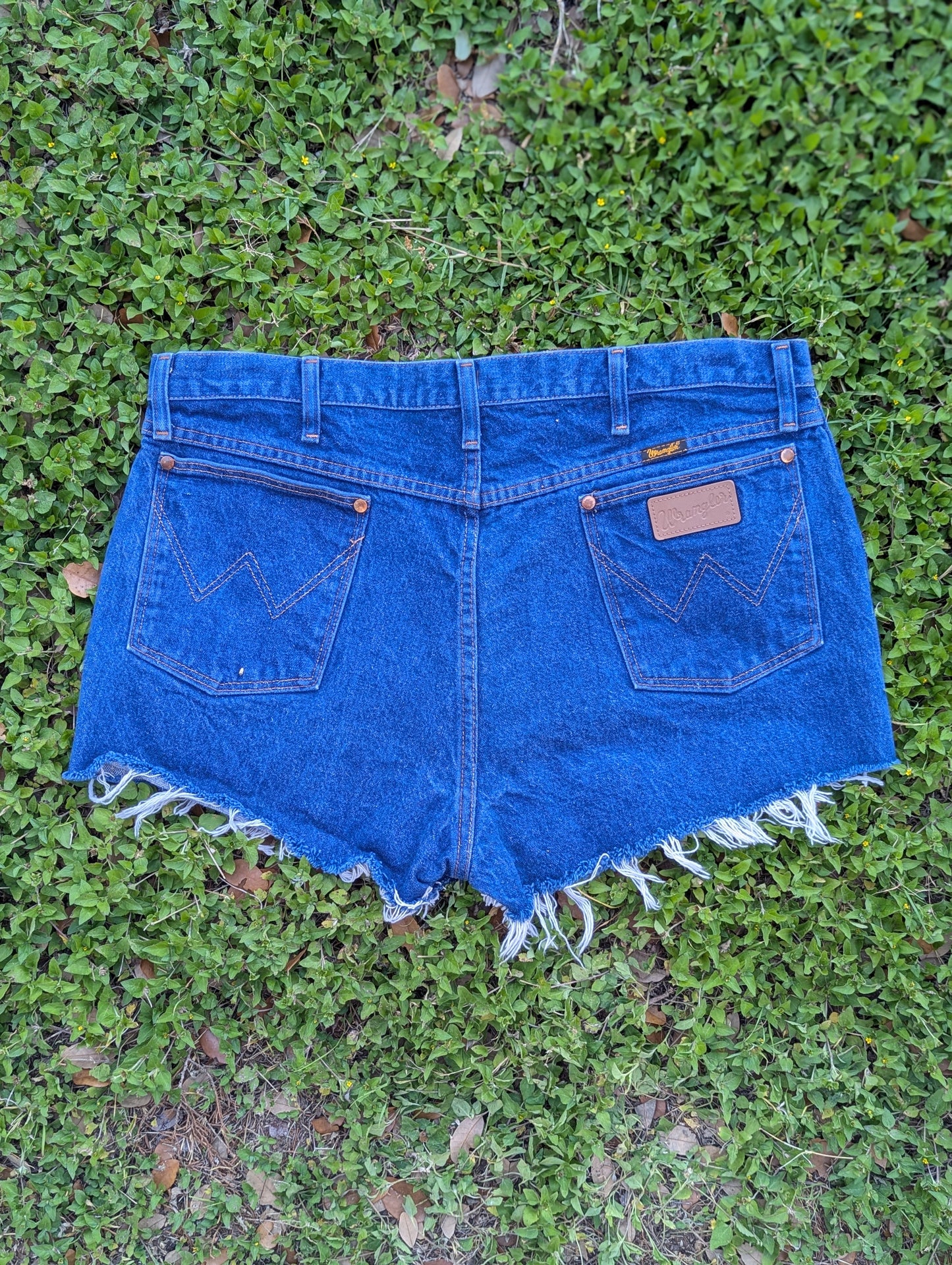 Wrangler High Waist Denim Cutoff Shorts