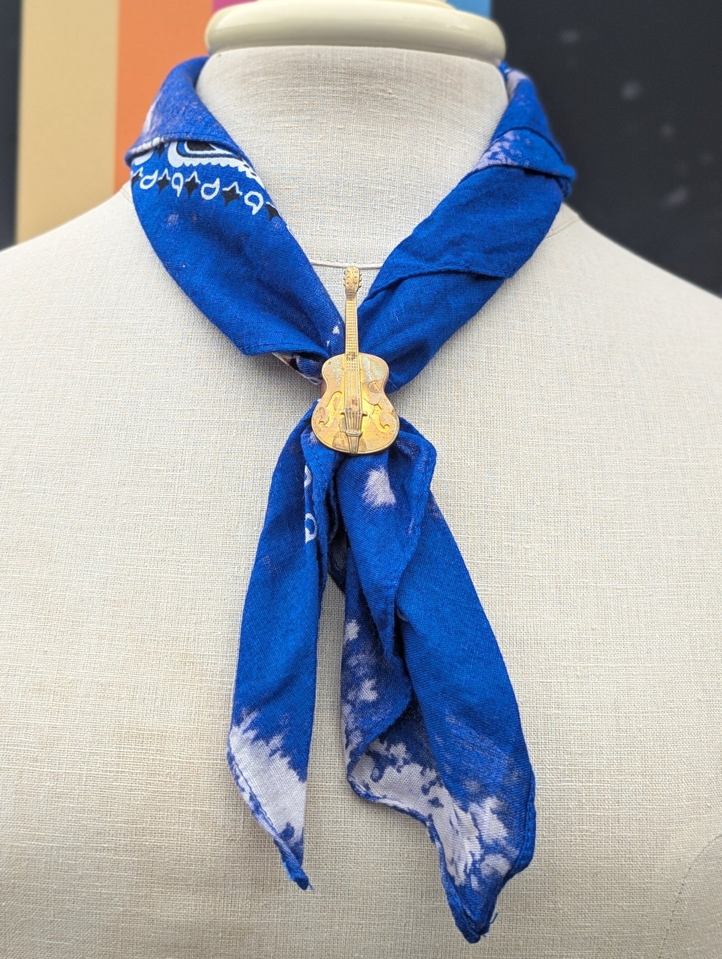 Brass Guitar Bandana Slide