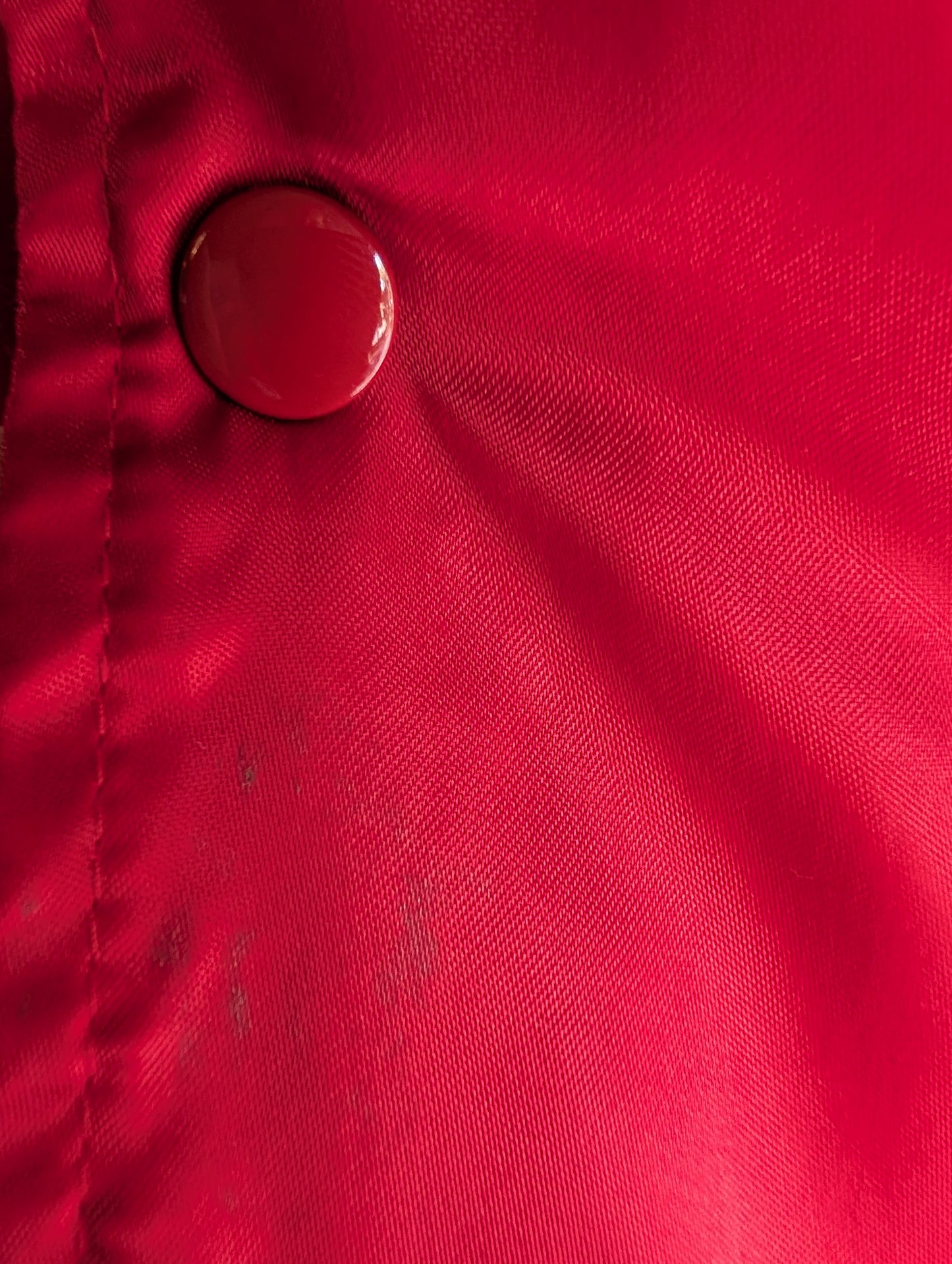 80's Vintage Red Satin Bomber Jacket "Linda"