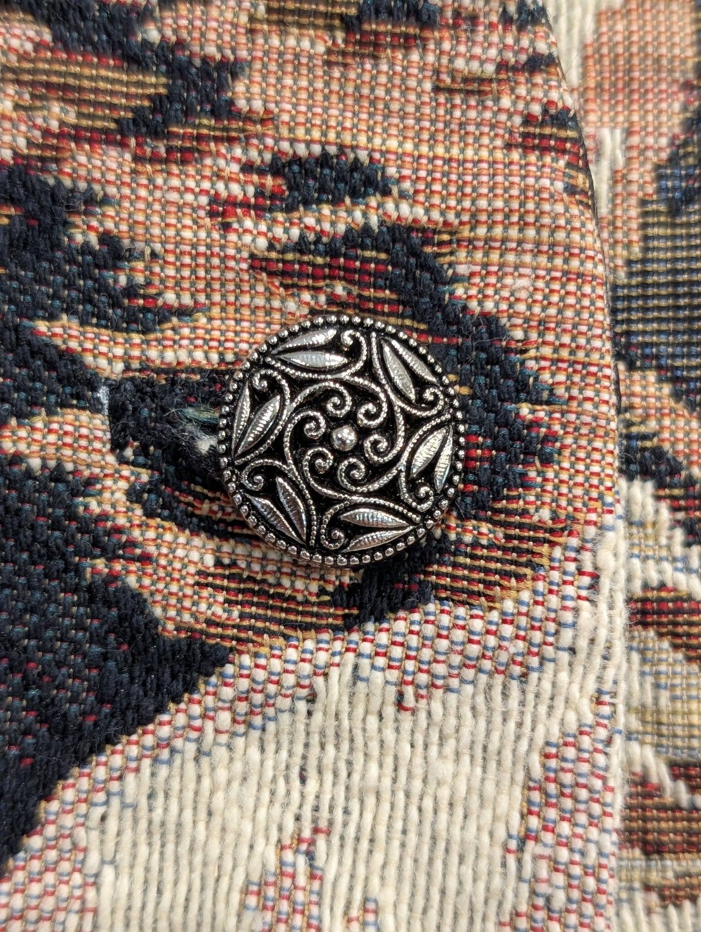 90's Vintage Cat Tapestry Vest