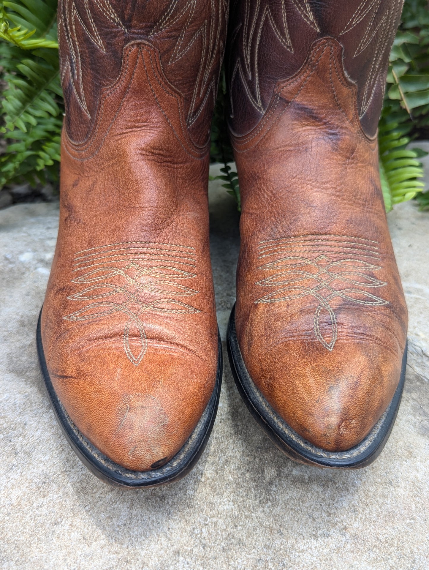 Vintage Wrangler Cowboy Boots - Size 8.5D