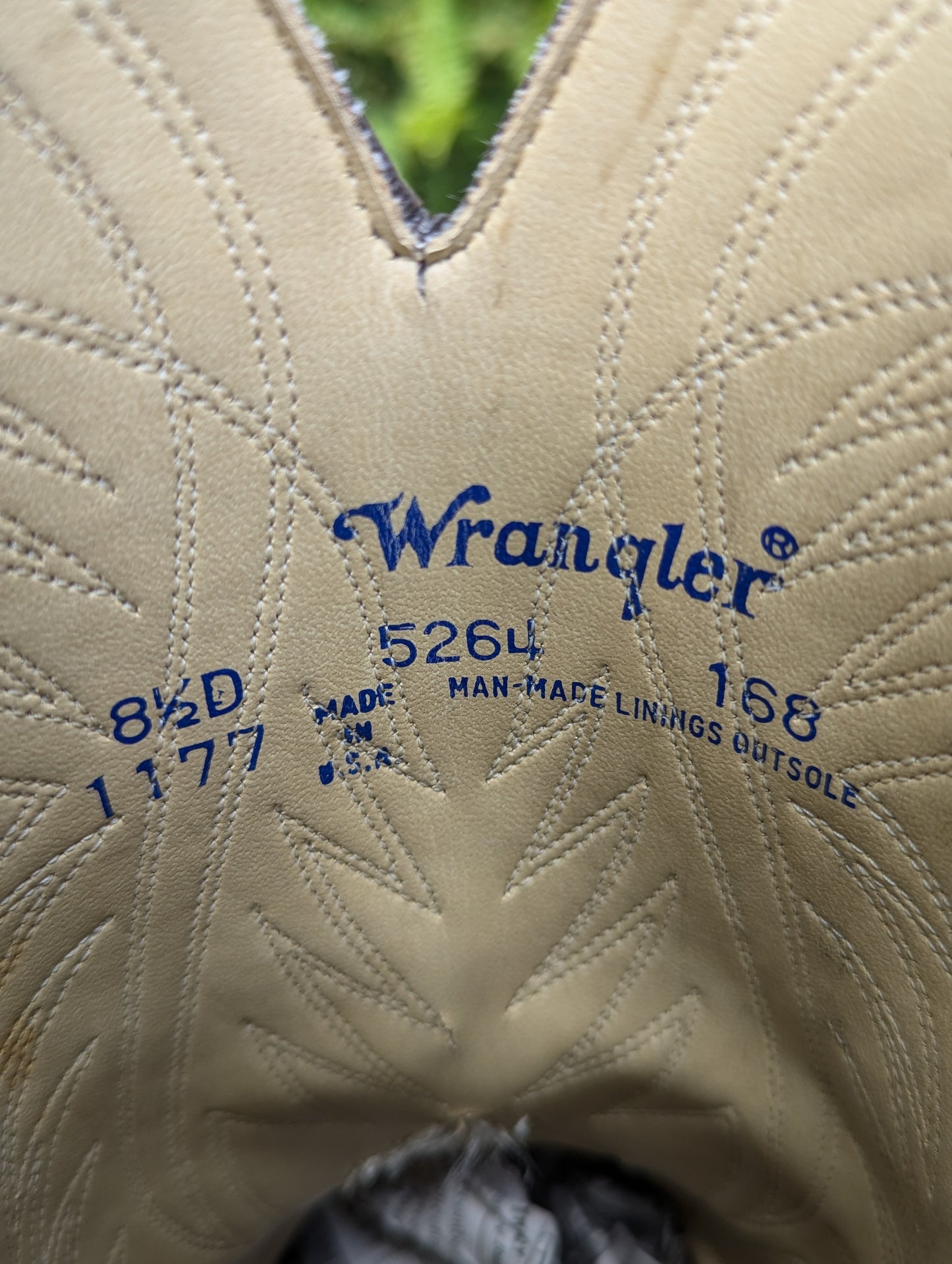 Vintage Wrangler Cowboy Boots - Size 8.5D