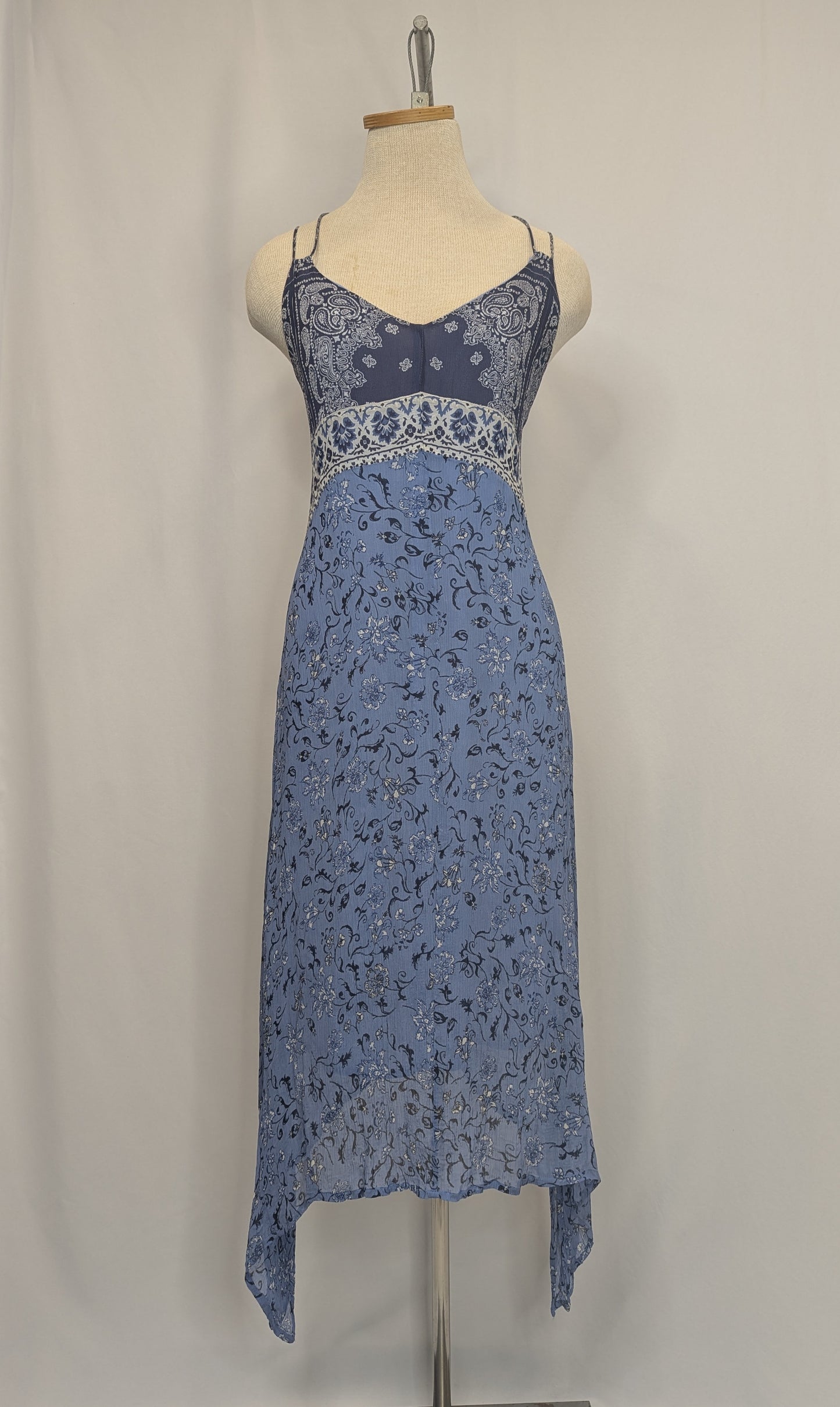 Y2K Lucky Brand Bandana Print Dress