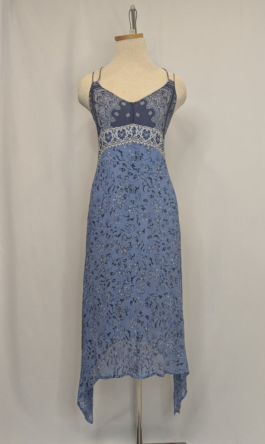 Y2K Lucky Brand Bandana Print Dress