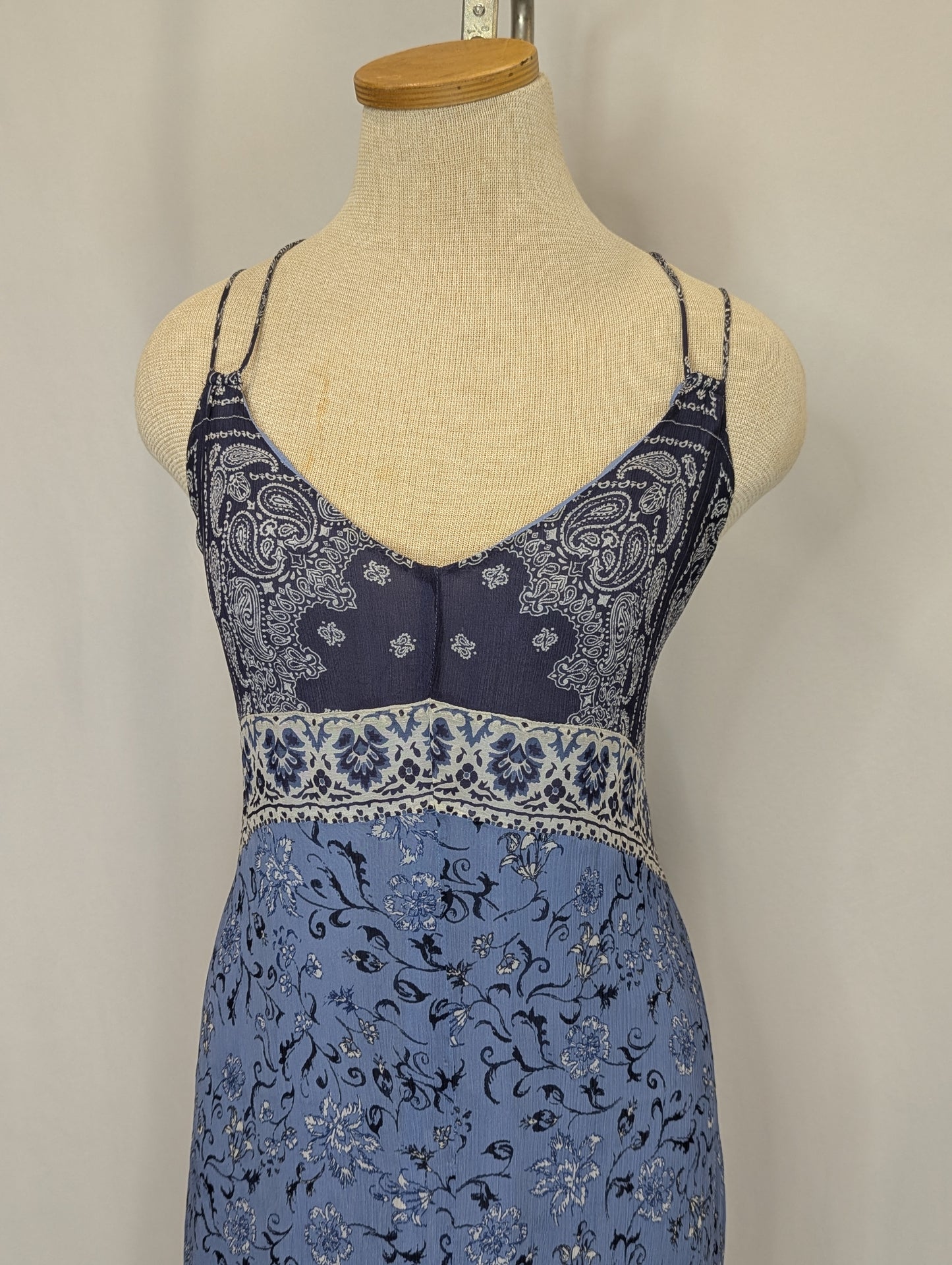 Y2K Lucky Brand Bandana Print Dress