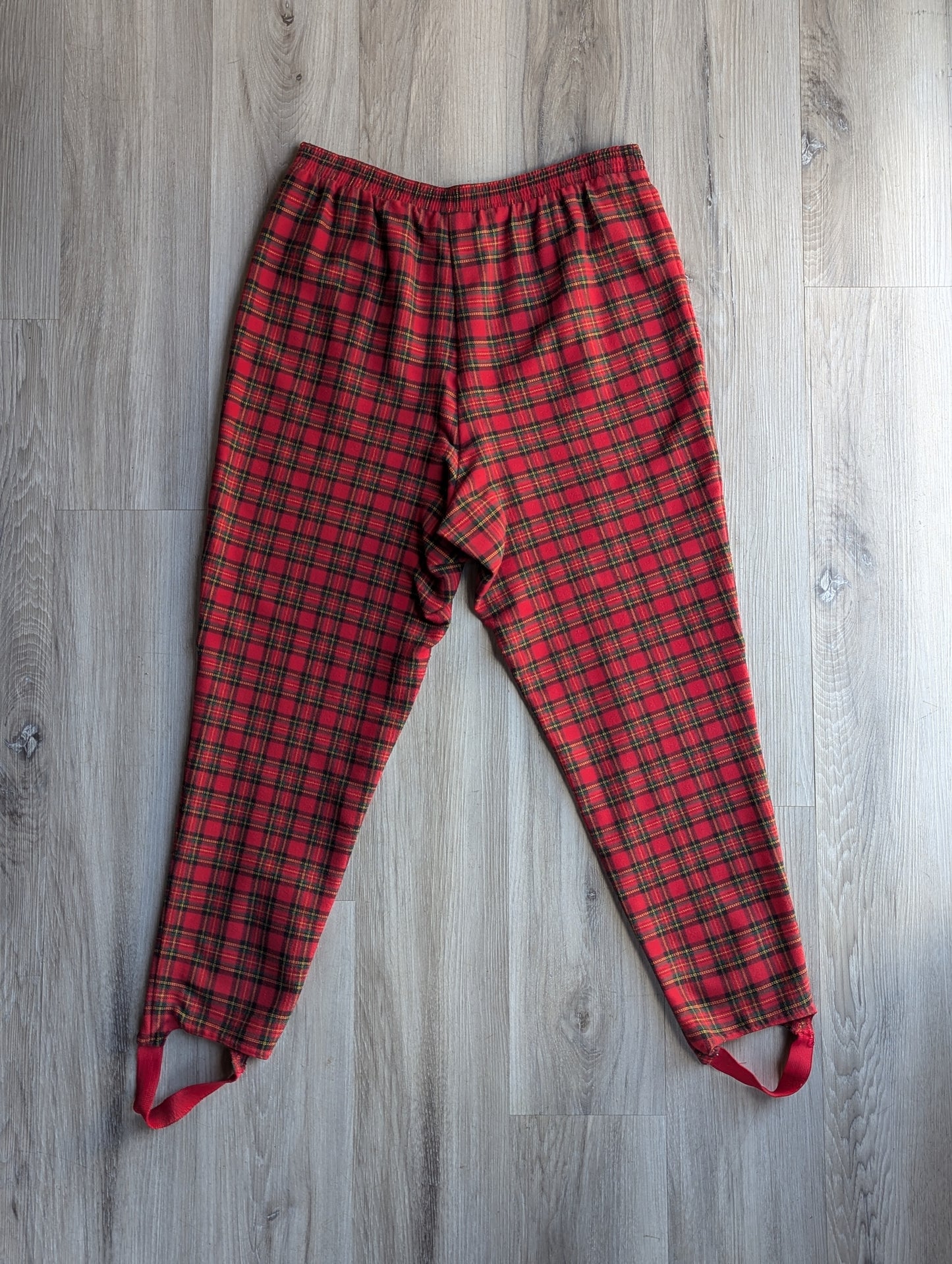 80's Tartan Plaid Stirrup Pants