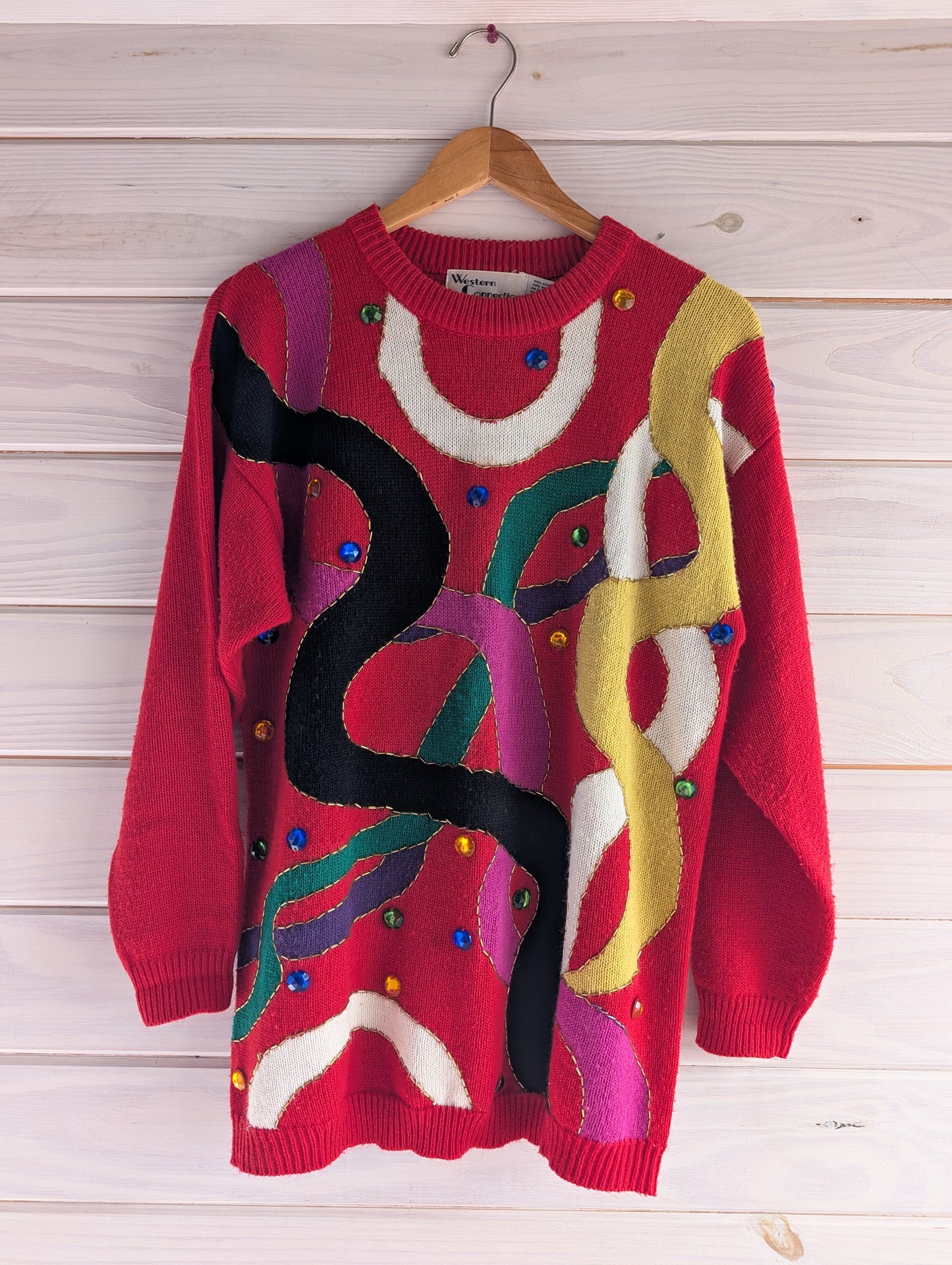 Western Connection Beaded Sweater