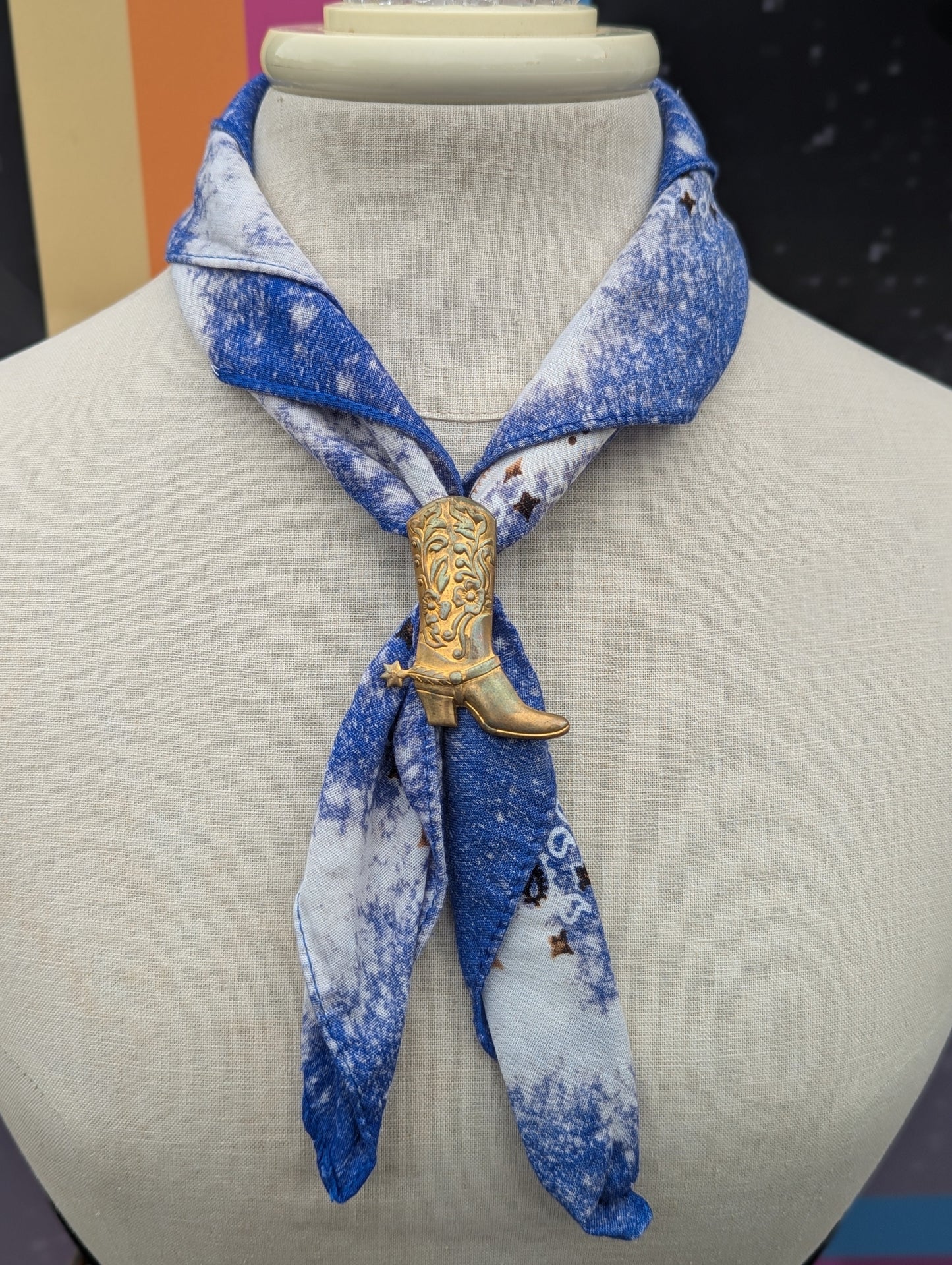 Brass Boot Bandana Slide