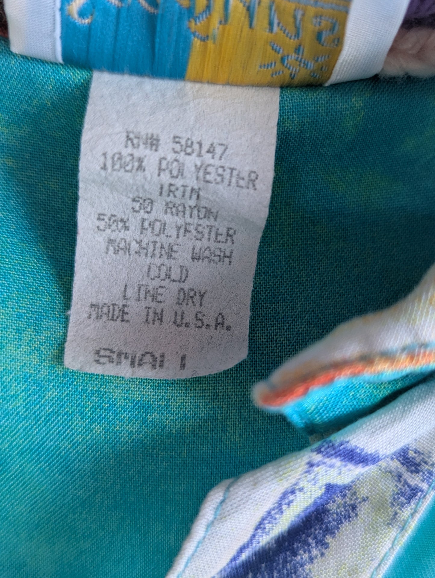 80's Sea Suns Sheer Short Sleeve Top