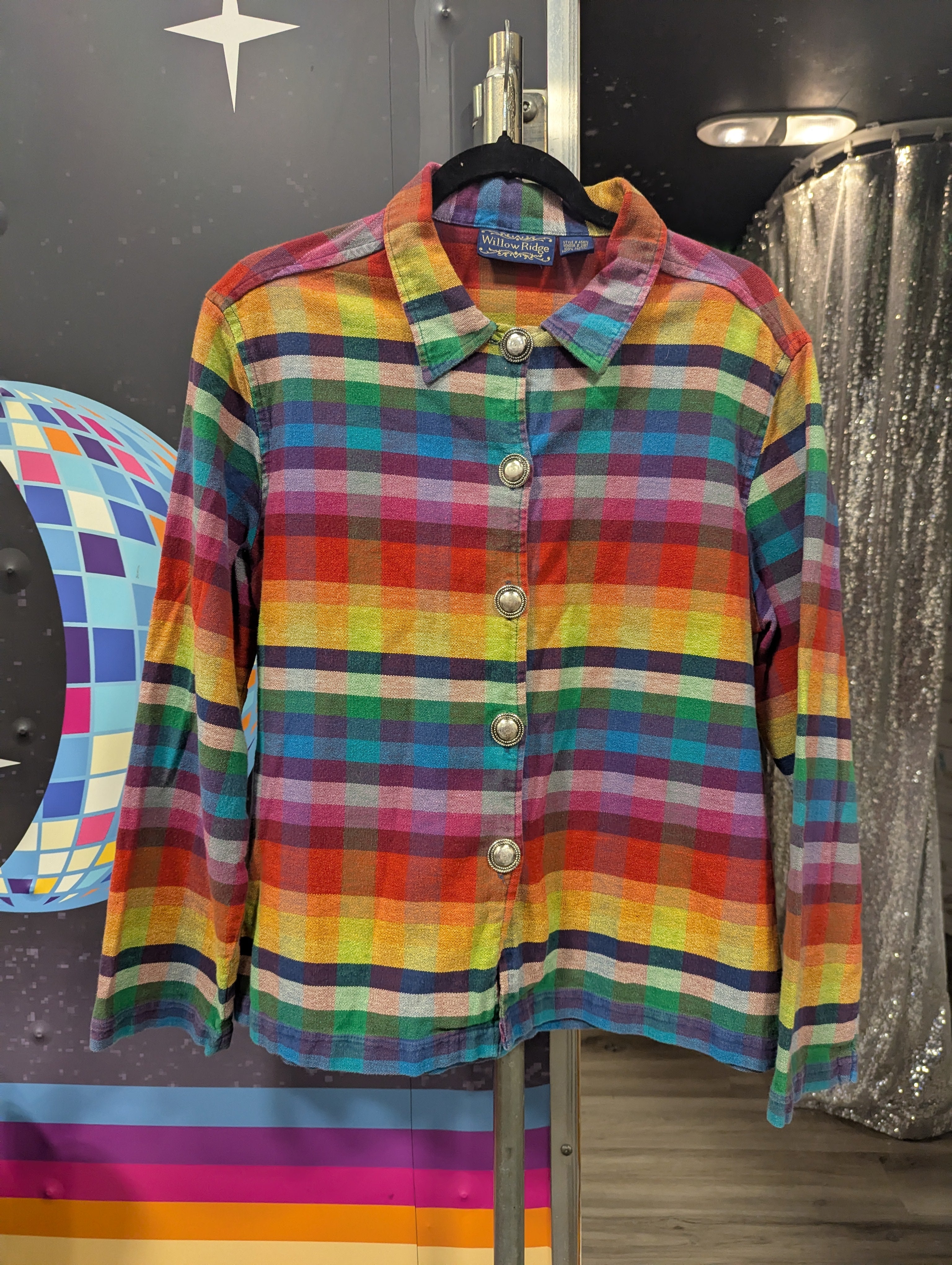 Lochie - vintage blouse❤︎ Women's Black & Blue Pearl Chains Satin Pussybow Blouse