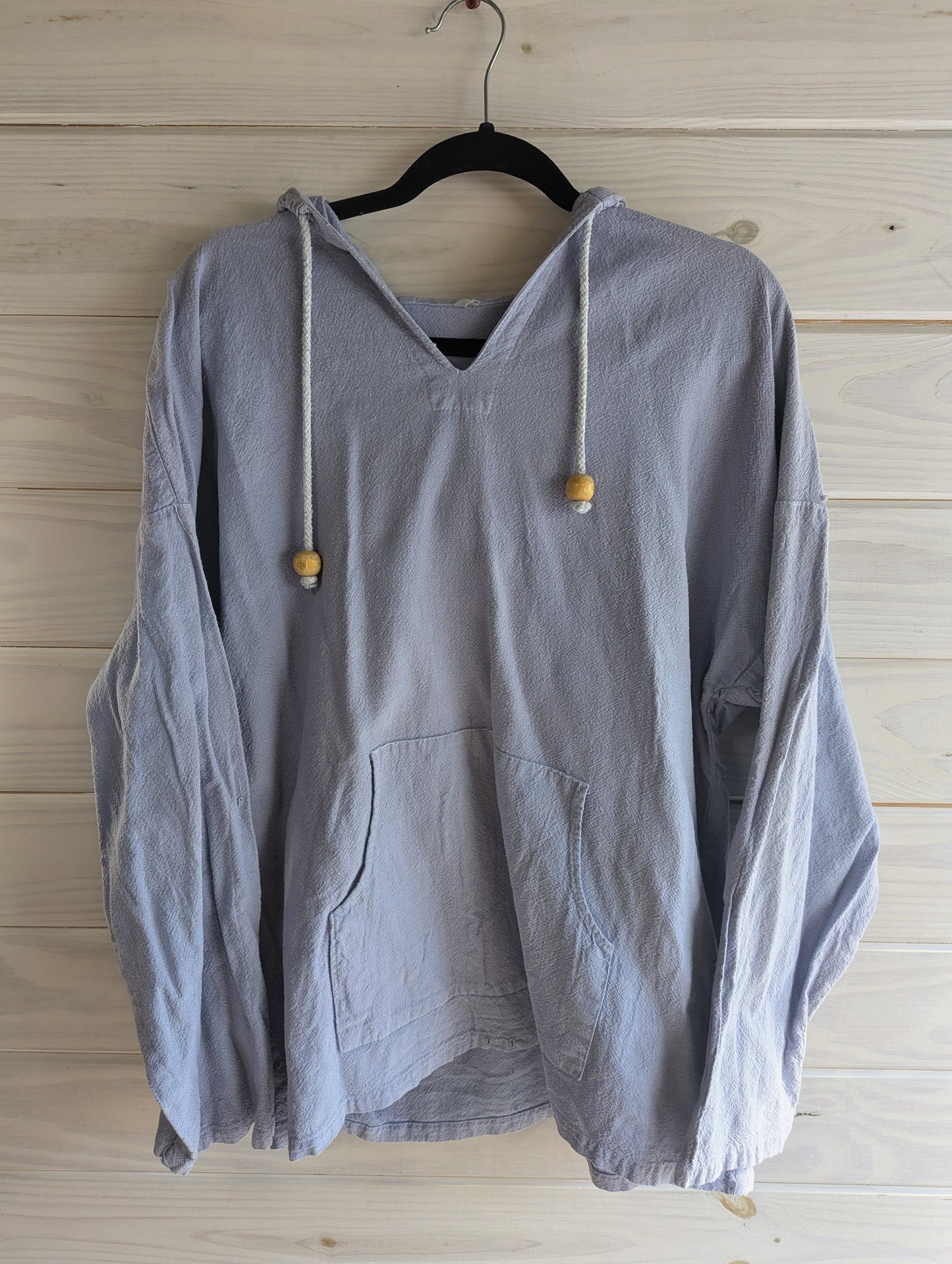 90's Vintage Lavender Purple Cotton Yin Yang Pullover Hoodie
