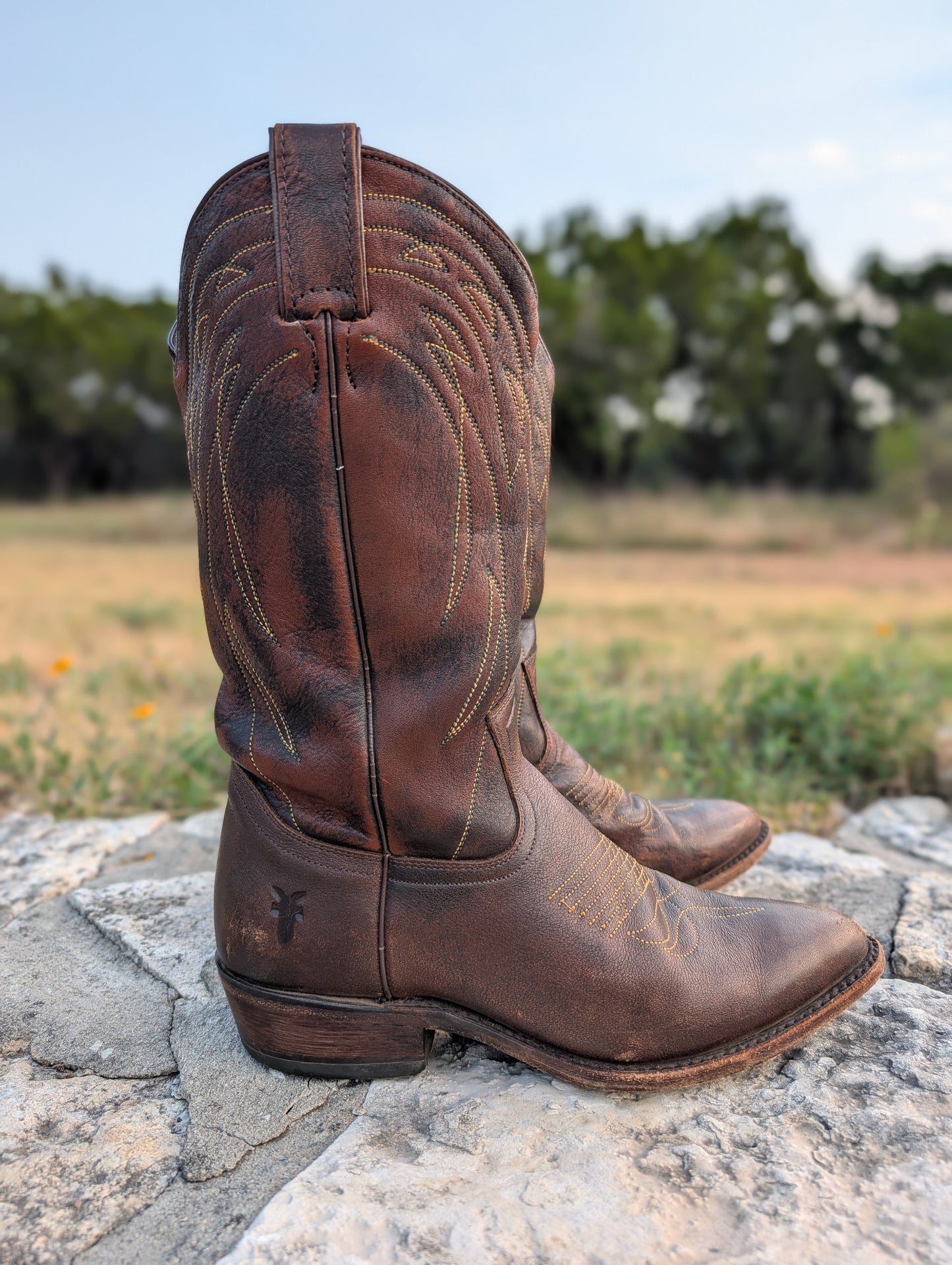 Frye Billy Pull-On Western Boot - Size 8B Women's