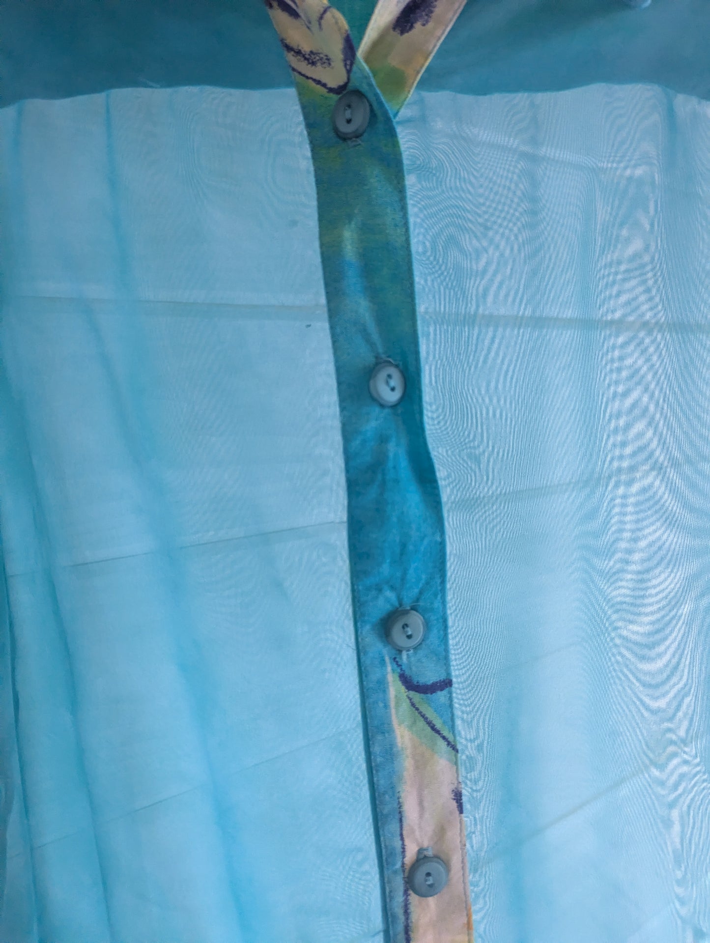 80's Sea Suns Sheer Short Sleeve Top