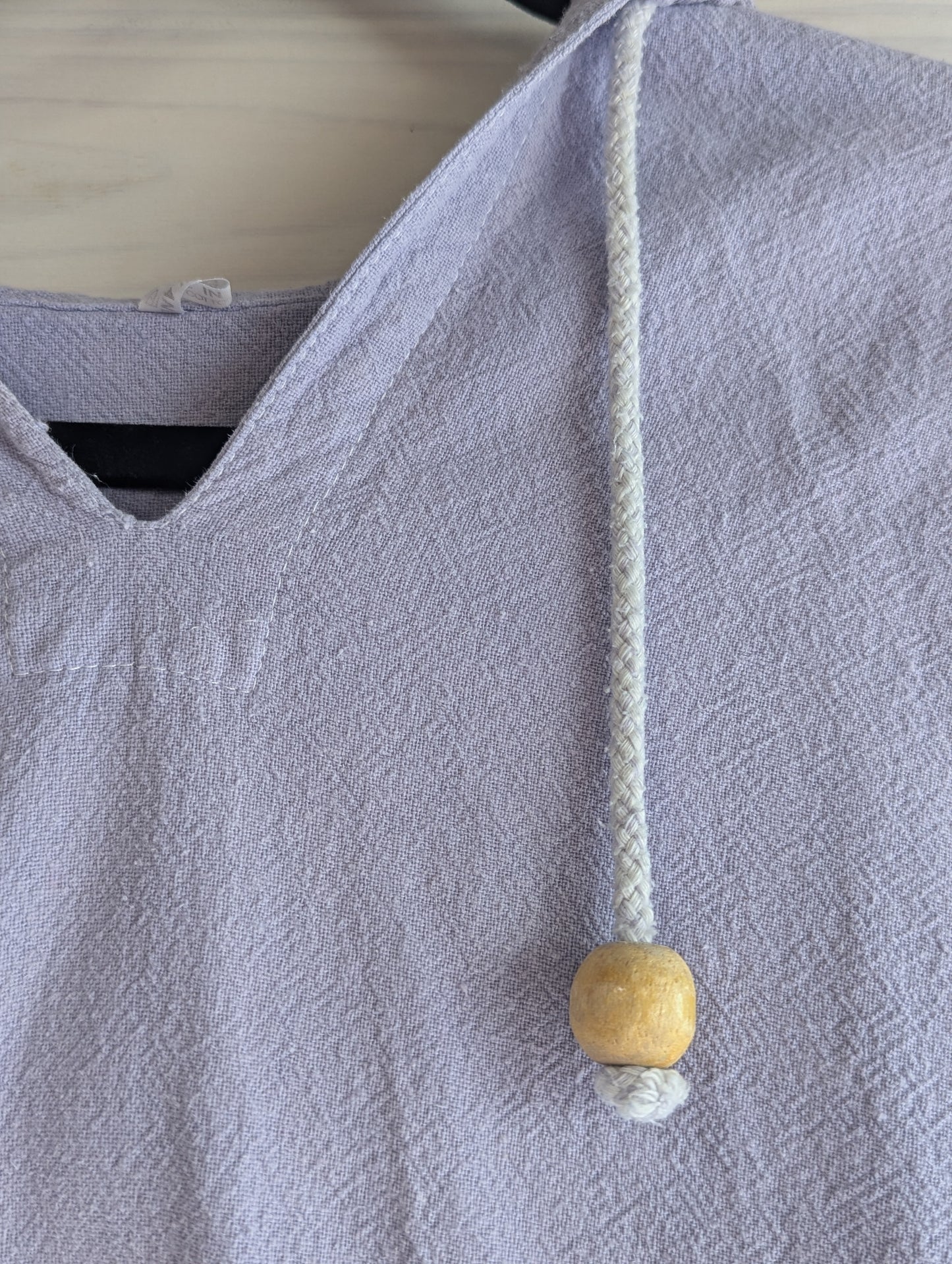 90's Vintage Lavender Purple Cotton Yin Yang Pullover Hoodie
