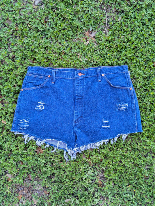 Wrangler High Waist Denim Cutoff Shorts
