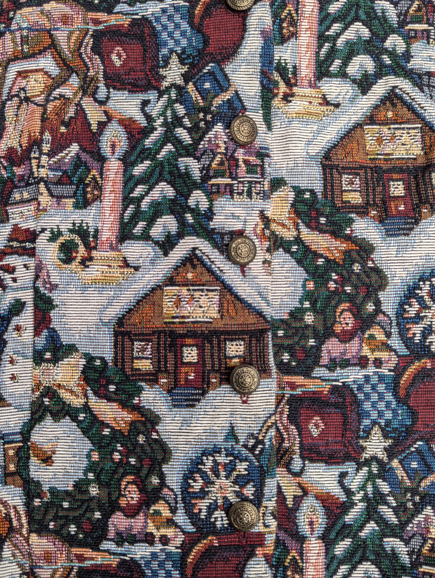 Christmas Tapestry Vest