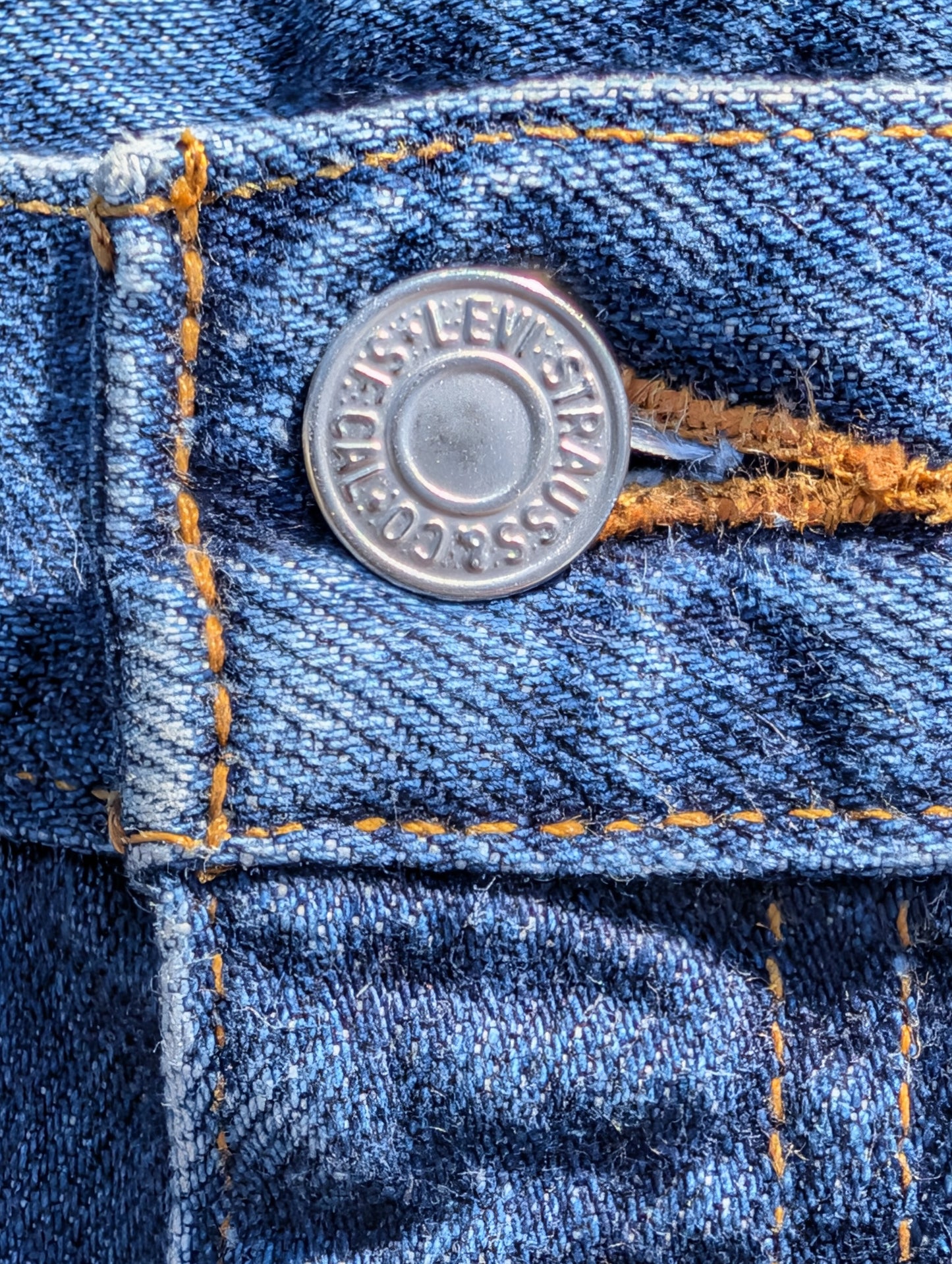Levi's 505 Distressed Cutoff Denim Shorts with Floral Patch