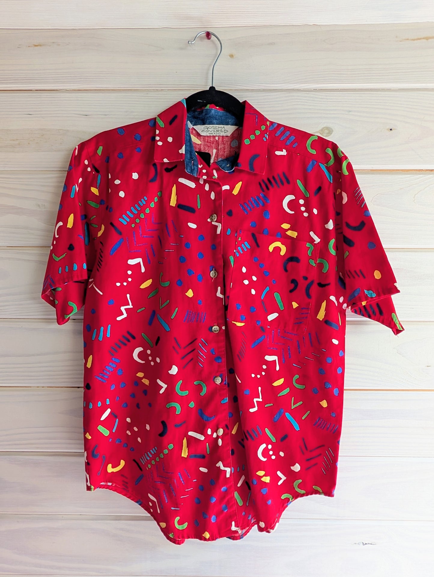 80's Vintage Gotcha Covered Short Sleeve Shirt