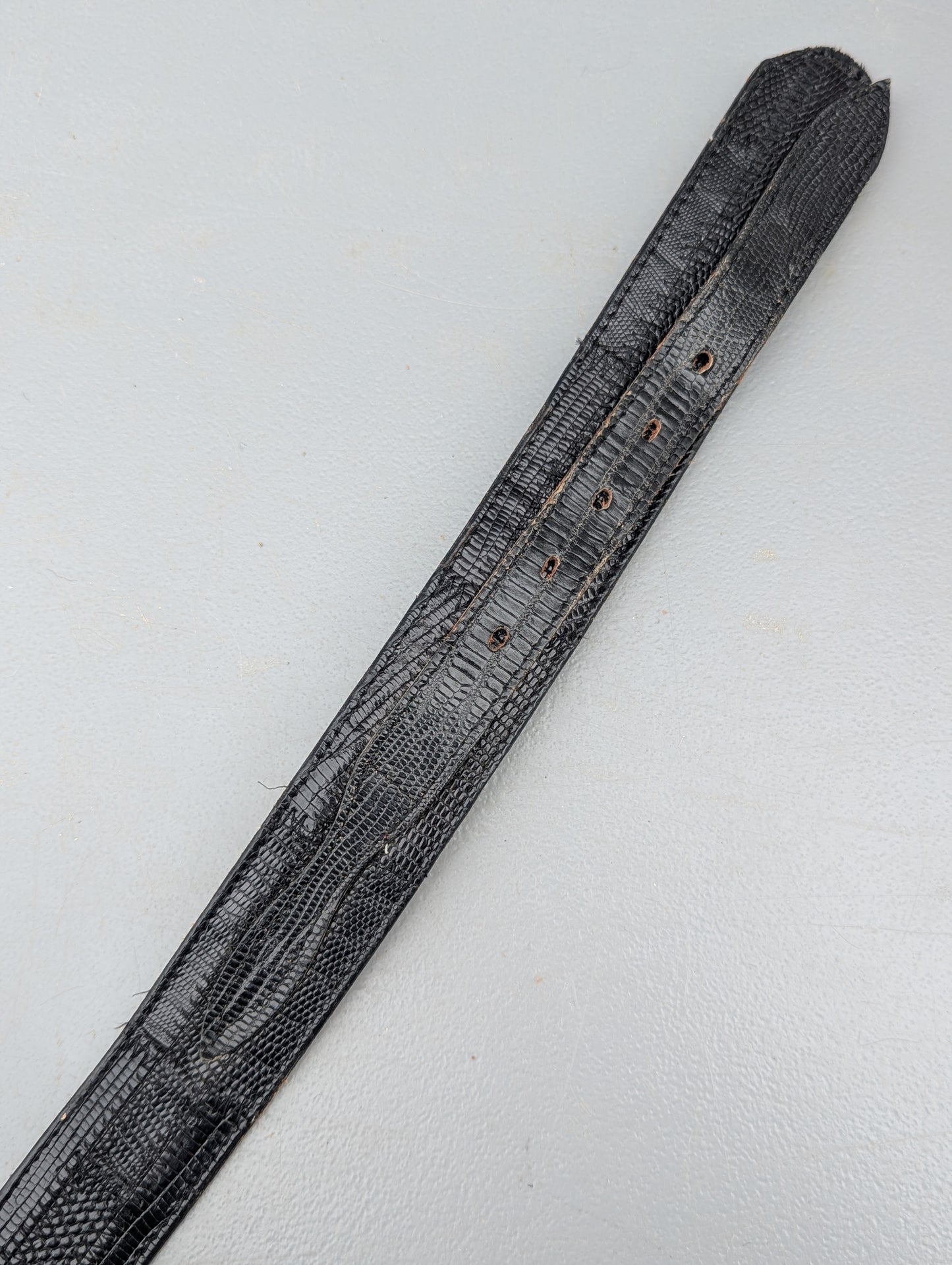 Vintage Tony Lama Lizard Leather Belt