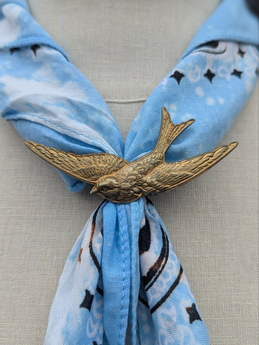 Brass Bird Bandana Slide